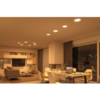 VariFit LED Einbaupanel Smart Home Zigbee Veluna IP44 rund 185mm Tunable White Satin dimmbar