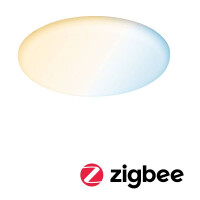 VariFit LED Einbaupanel Smart Home Zigbee Veluna IP44 rund 215mm Tunable White Satin dimmbar