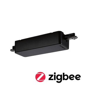 URail Schienenadapter Smart Home Zigbee Dimm/Switch 155x56mm Schwarz matt