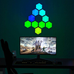 LED Smart Hexagon Panel 9er Set