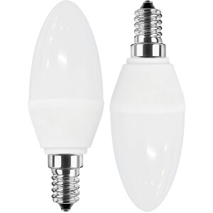 LED Lampe Kerzenform 3W (25W) E14 250lm WW, DOPPELPACK