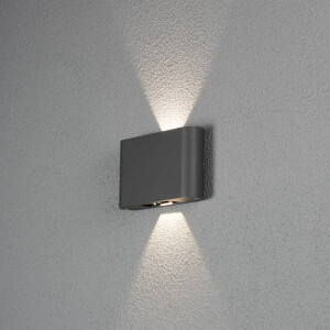 Chieri Wandl. 2x6W LED antrazit, verstellbarer Lichtaustritt
