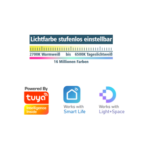 Smart Home Einbaustrahler RGBAW  Smart Life tuya Light+Space