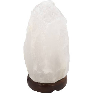 Stone Tischleuchte Salzkristall Weiß, 1X E14
