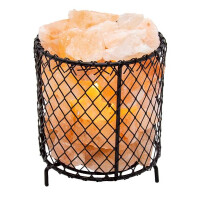 Stone Tischleuchte Salzkristall Schwarz  gallery