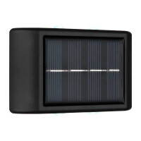 Solarleuchte Kunststoff Schwarz, 4Xled Solarleuchte Kunststoff Schwarz, 4X Led