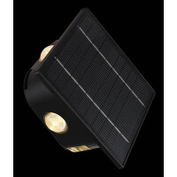 Solarleuchte Kunststoff Schwarz, 1Xled Solarleuchte Kunststoff Schwarz, Led