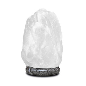 Beleuchteter Salzkristall ROCK, White Line, ca. 2-3 kg,...