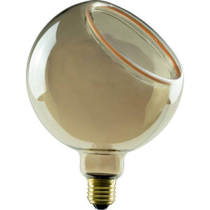 E27 LED Floating Globe 150 smokey grau - 45° warmweiß
