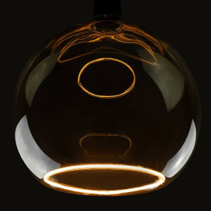 E27 LED Floating Globe 300 smokey grau warmweiß