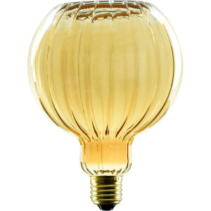 E27 LED Floating Globe 125 straight gold warmwei&szlig;
