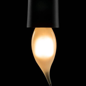 E14 LED Kerze Windstoß matt warmweiß