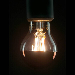 E27 LED Glühlampe Spiegelkopf Kupfer warmweiß