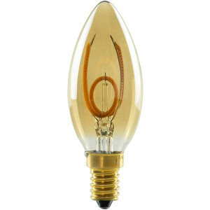 E14 LED Soft Kerze gold warmwei&szlig;