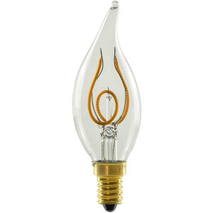 E14 LED Soft Kerze Flame klar warmwei&szlig;