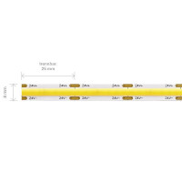 8W/m COB SHORT CUT LED-Streifen 3000K 5m 2