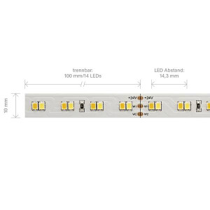14W/m TW LED-Streifen 6500-2700K 5m