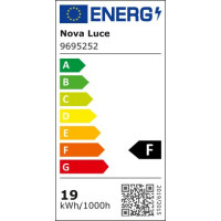 Nova Luce 9695252 Scope LED Pendelleuchte Schwarz