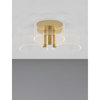 Nova Luce 9756711 Gatlin LED Deckenleuchte Messing Gold