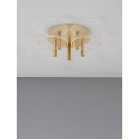 Nova Luce 9756712 Gatlin LED Deckenleuchte Messing Gold