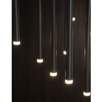 Nova Luce 9601012 Giono LED Pendelleuchte Schwarz