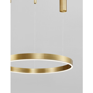 Nova Luce 9190640 Motif LED Pendelleuchte Messing Gold