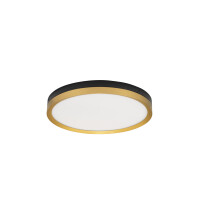 Nova Luce 9695236 Cantria LED Deckenleuchte Schwarz & Gold