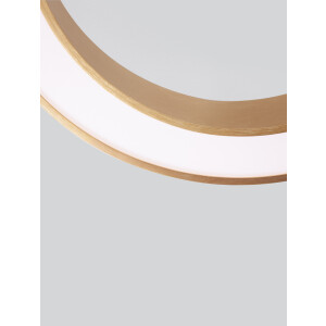 Nova Luce 9345634 Morbido LED Deckenleuchte Messing Gold