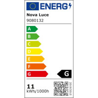Nova Luce 9080132 Wiro LED Pendelleuchte  Schwarz