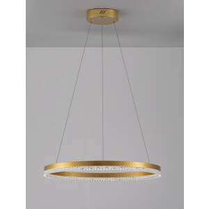 Nova Luce 9530228 Adria LED Pendelleuchte Messing Gold