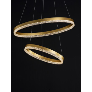 Nova Luce 9530230 Adria LED Pendelleuchte Messing Gold