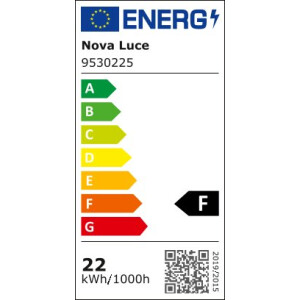 Nova Luce 9530225 Adria LED Pendelleuchte  Schwarz