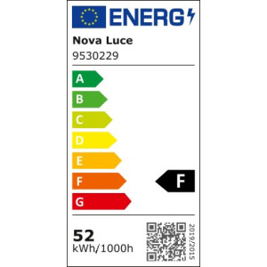 Nova Luce 9530229 Adria LED Pendelleuchte  Schwarz