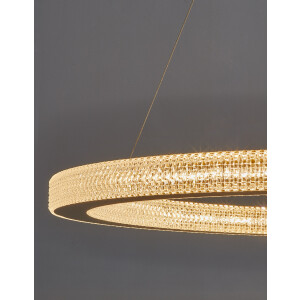 Nova Luce 9285810 Fiore LED Pendelleuchte Antik Gold