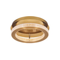 Nova Luce 9285420 Fiore LED Deckenleuchte Antik Gold