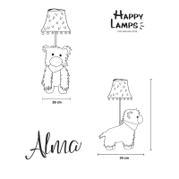 Happy Lamps HL10017 Alma das Alpaka