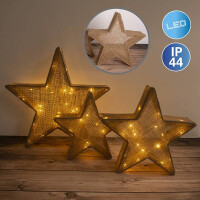 Näve 3er-Set LED-Deko-Weihnachtsste gallery