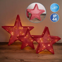 Näve 3er-Set LED-Deko-Weihnachtsste gallery