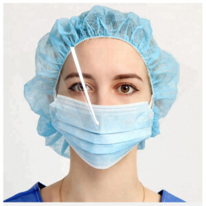 Atemschutzmaske Gesichtsschutzmaske 3 lagig Einweg in blau