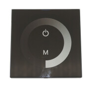 LED Controller dimmer einfarbig für Wandeinbau Touch schwarz