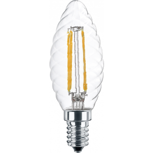 LED Filament Lampe Kerzenform gedreht 4,5 Watt...