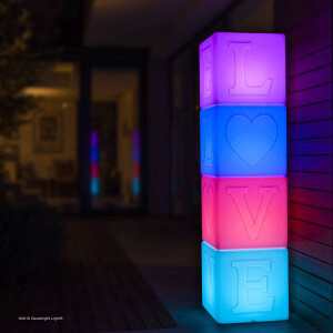 Love Lamp Lichtwürfel mit Farbwechsel 43x43 cm