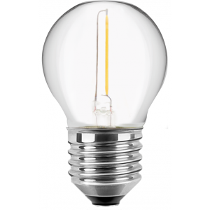 LED Filament Lampe MiniGlobe E27 1,4W 80lm warmweiß