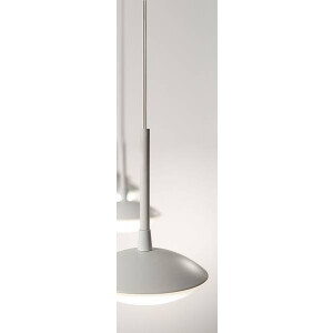 Fabas Luce Hale Pendelleuchte LED 2x8W Metall- und Methacrylat Weiss