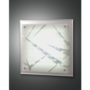 Fabas Luce Galaxy Deckenleuchte LED 1x18W Metall und Glas Weiss