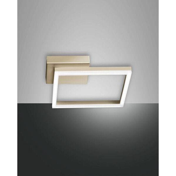 Fabas Luce Bard Wandleuchte LED 1x22W Metall- und Methacrylat Gold edelmatt
