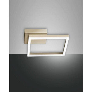 Fabas Luce Bard Wandleuchte LED 1x22W Metall- und Methacrylat Gold edelmatt