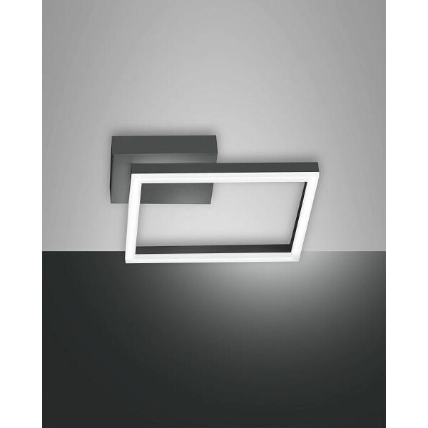 Fabas Luce Bard Wandleuchte LED 1x22W Metall- und Methacrylat Anthrazit