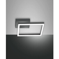 Fabas Luce Bard Wandleuchte inkl. Smartluce LED 1x22W Metall- und Methacrylat Anthrazit