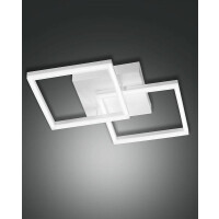 Fabas Luce Bard Wandleuchte LED 1x39W Metall- und Methacrylat Weiss